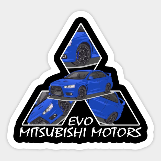 Mitsubishi Lancer EVO X Sticker by T-JD